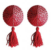 Ouch! Nipple Tassels Round Red